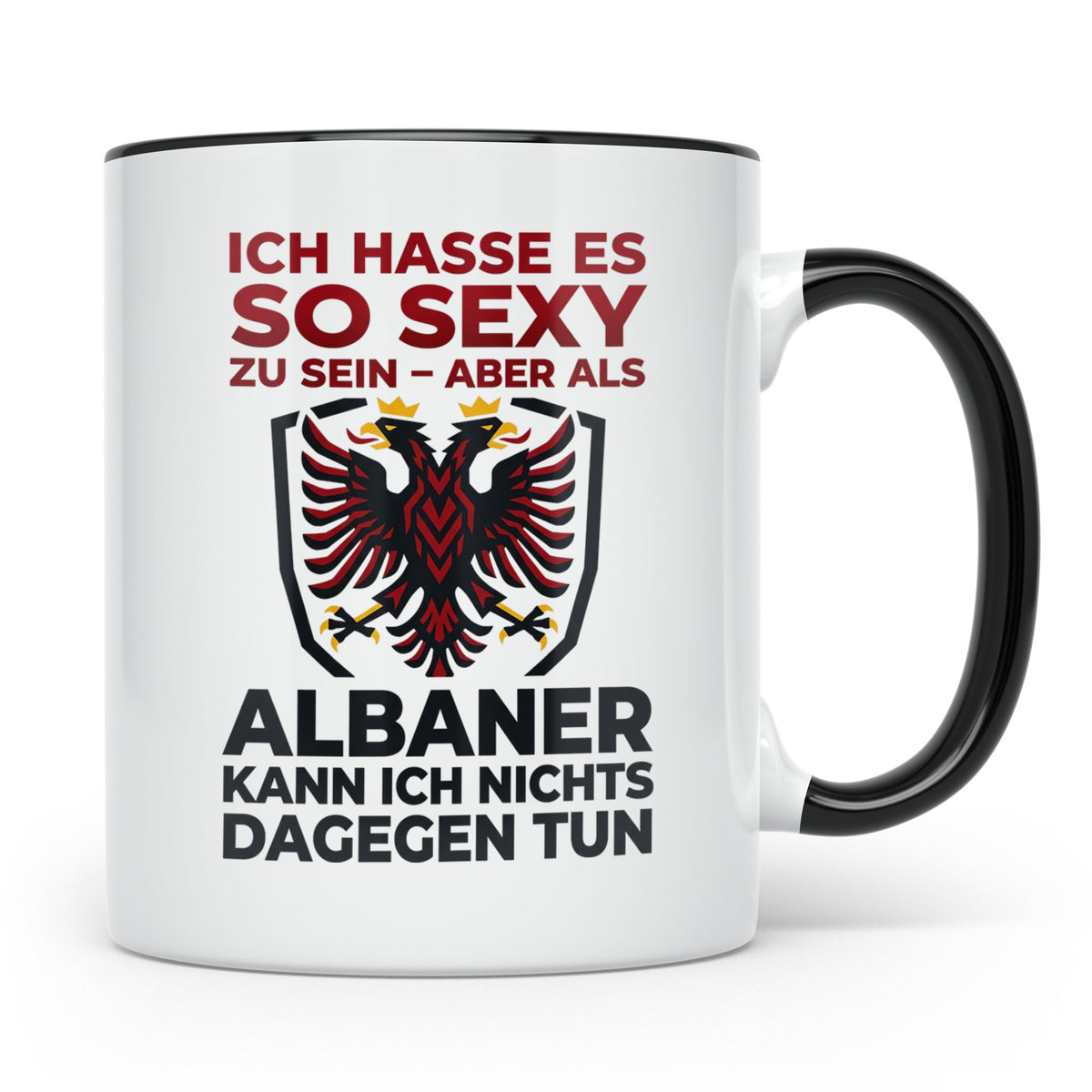 Albaner Tasse mit Spruch Sexy Albaner Geschenk Shqiptar Dopp – Schwarz [farbe:schwarz]