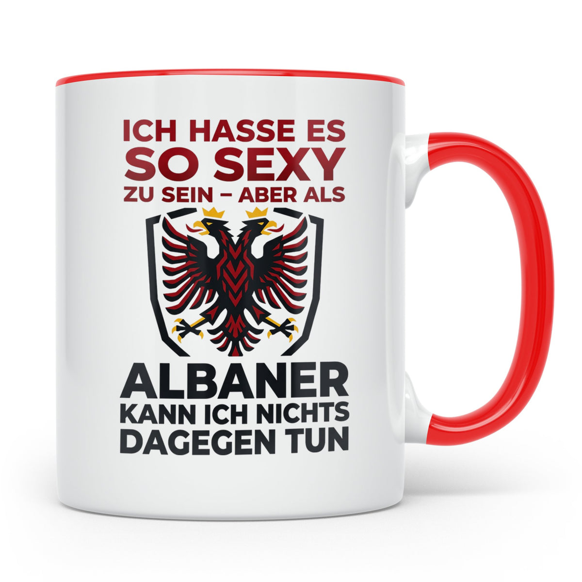 Albaner Tasse mit Spruch Sexy Albaner Geschenk Shqiptar Dopp – Rot [farbe:rot]