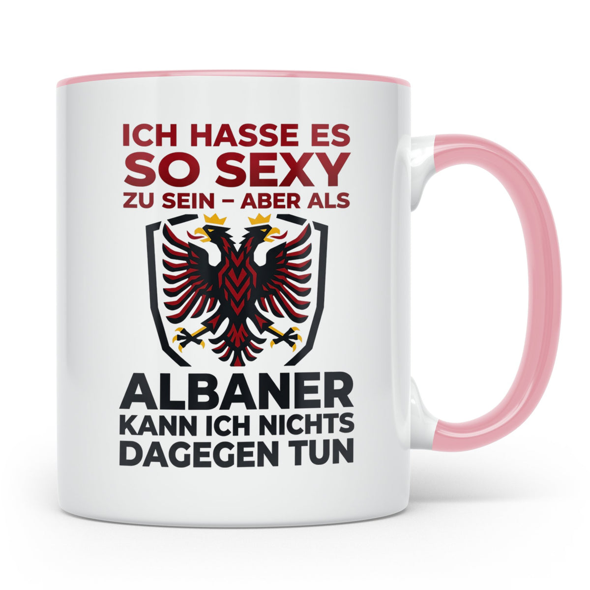 Albaner Tasse mit Spruch Sexy Albaner Geschenk Shqiptar Dopp – Rosa [farbe:rosa]