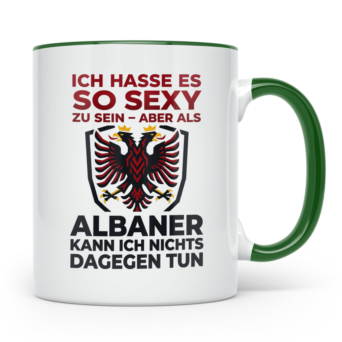 Albaner Tasse mit Spruch Sexy Albaner Geschenk Shqiptar Dopp – Grün [farbe:grün]