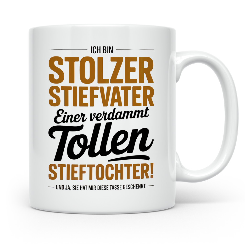 Stiefvater Tasse - Stolzer Stiefvater Geschenkidee für beste – Weiß [farbe:weiß]