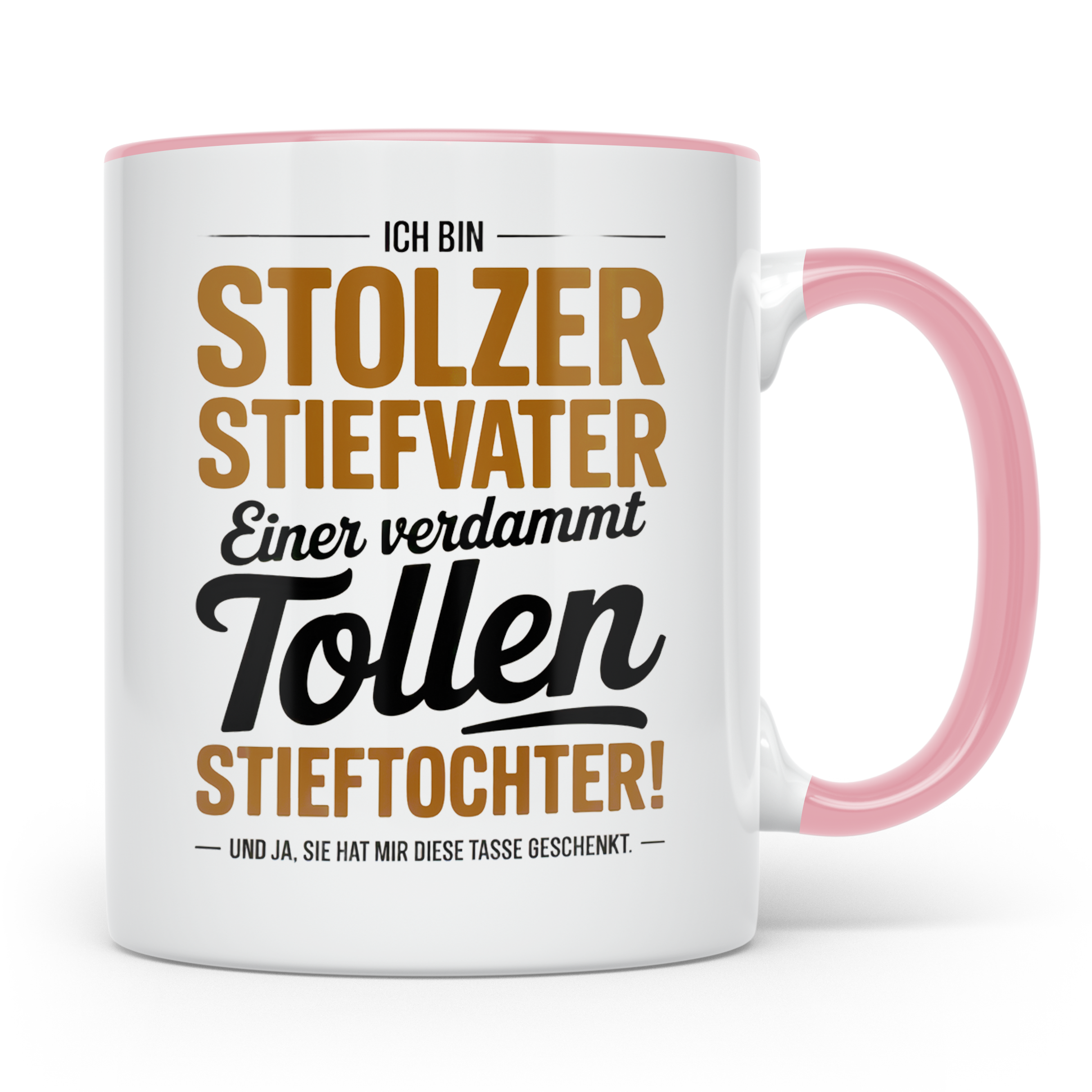 Stiefvater Tasse - Stolzer Stiefvater Geschenkidee für beste – Rosa [farbe:rosa]