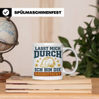 Bauaufsicht Tasse mit Spruch Lasst mich durch für Bauleiter, – Weiß [farbe:weiß]