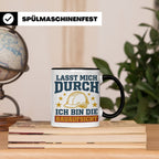 Bauaufsicht Tasse mit Spruch Lasst mich durch für Bauleiter, – Schwarz [farbe:schwarz]