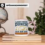 Bauaufsicht Tasse mit Spruch Lasst mich durch für Bauleiter, – Rosa [farbe:rosa]