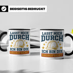 Bauaufsicht Tasse mit Spruch Lasst mich durch für Bauleiter, – Schwarz [farbe:schwarz]