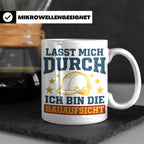 Bauaufsicht Tasse mit Spruch Lasst mich durch für Bauleiter, – Weiß [farbe:weiß]