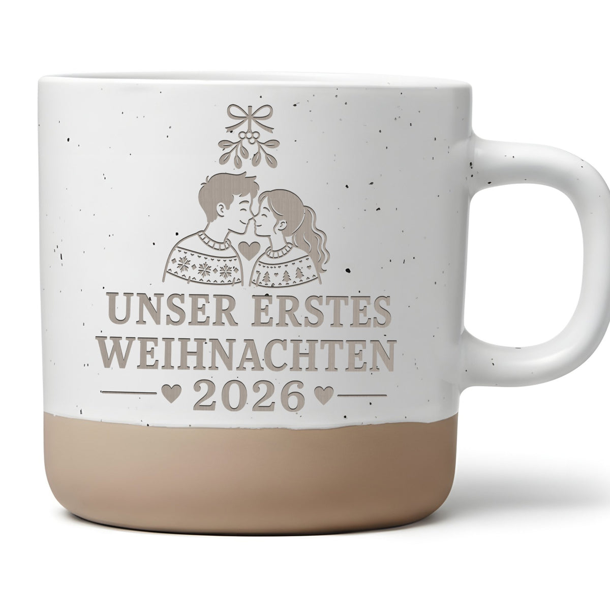 Unser erstes Weihnachten 2026 Tasse - Geschenk für Paare, Freundin & F – Bild 1