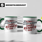Rennfahrer Tasse So sieht ein cooler Renner aus Motorsport G – Grün [farbe:grün]