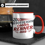 Rennfahrer Tasse So sieht ein cooler Renner aus Motorsport G – Rot [farbe:rot]