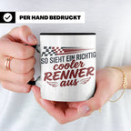Rennfahrer Tasse So sieht ein cooler Renner aus Motorsport G – Schwarz [farbe:schwarz]