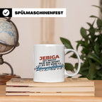 Jebiga Tasse mit Spruch Lebenseinstellung | Lustiges Balkan  – Weiß [farbe:weiß]