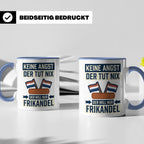 Frikandel Tasse Keine Angst der tut nix, lustiger Holland Sp – Blau [farbe:blau]