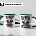 Frikandel Tasse Keine Angst der tut nix, lustiger Holland Sp – Grün [farbe:grün]