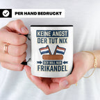 Frikandel Tasse Keine Angst der tut nix, lustiger Holland Sp – Schwarz [farbe:schwarz]
