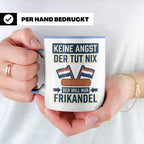 Frikandel Tasse Keine Angst der tut nix, lustiger Holland Sp – Blau [farbe:blau]