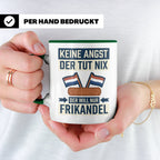 Frikandel Tasse Keine Angst der tut nix, lustiger Holland Sp – Grün [farbe:grün]