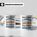 Niederlande Tasse Herz schlägt für Holland Spruch Zuhause De – Weiß [farbe:weiß]