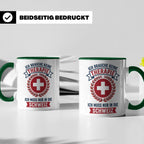 Schweiz Tasse mit Spruch Ich brauche keine Therapie | Lustig – Grün [farbe:grün]