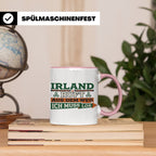 Irland ruft Tasse für Auswanderer & Urlauber, Keltischer Kno – Rosa [farbe:rosa]