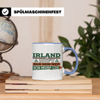 Irland ruft Tasse für Auswanderer & Urlauber, Keltischer Kno – Blau [farbe:blau]