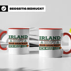 Irland ruft Tasse für Auswanderer & Urlauber, Keltischer Kno – Rot [farbe:rot]