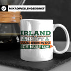 Irland ruft Tasse für Auswanderer & Urlauber, Keltischer Kno – Weiß [farbe:weiß]
