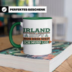 Irland ruft Tasse für Auswanderer & Urlauber, Keltischer Kno – Grün [farbe:grün]