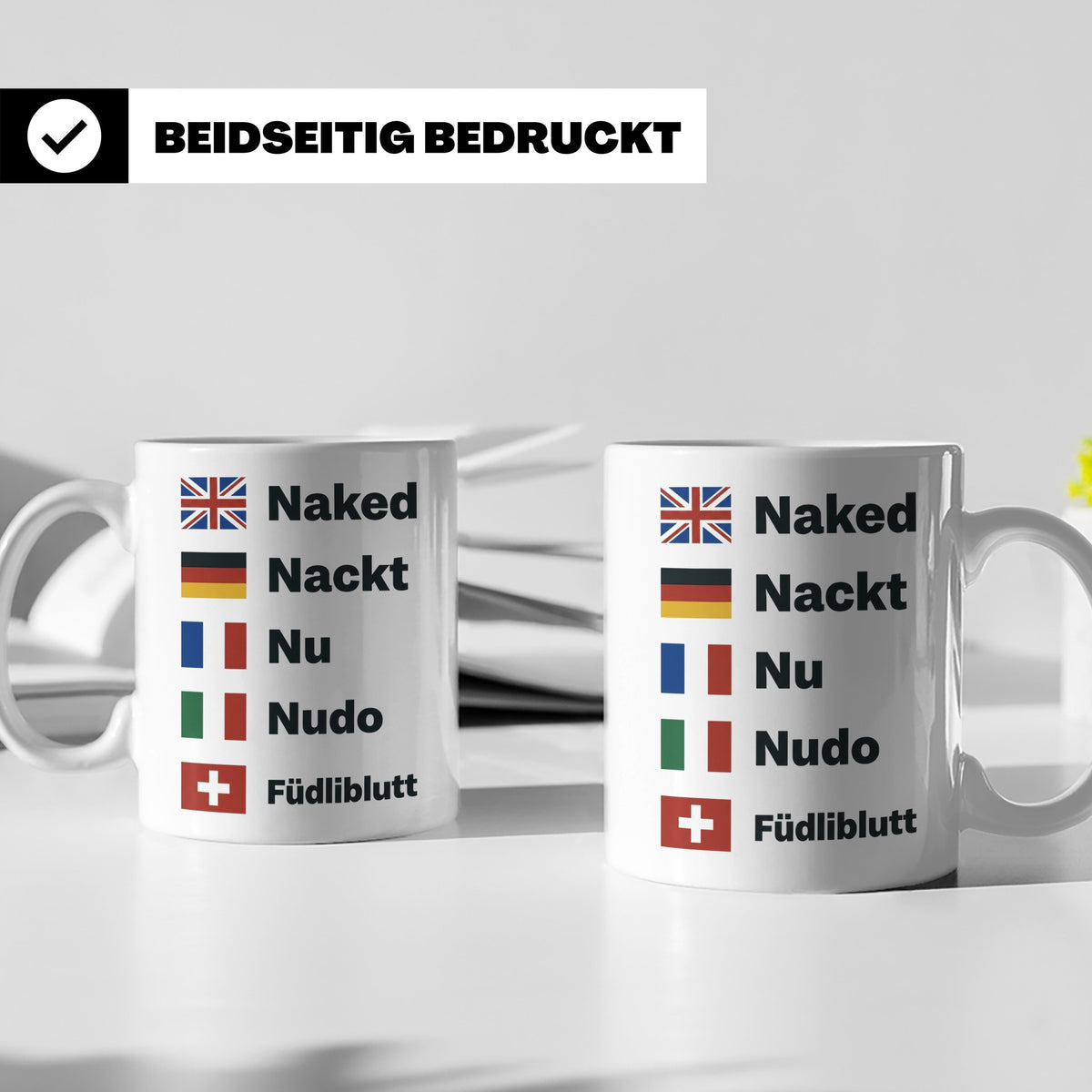 Füdliblutt Tasse Schwiizerdütsch Spruch | Lustiger Schweizer – Weiß [farbe:weiß]
