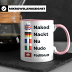 Füdliblutt Tasse Schwiizerdütsch Spruch | Lustiger Schweizer – Rosa [farbe:rosa]