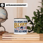 Blyat Tasse mit Spruch Ich nehme kein Blyat vor den Mund. Lu – Schwarz [farbe:schwarz]