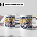Blyat Tasse mit Spruch Ich nehme kein Blyat vor den Mund. Lu – Rosa [farbe:rosa]