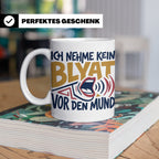 Blyat Tasse mit Spruch Ich nehme kein Blyat vor den Mund. Lu – Weiß [farbe:weiß]