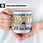 Blyat Tasse mit Spruch Ich nehme kein Blyat vor den Mund. Lu – Rot [farbe:rot]