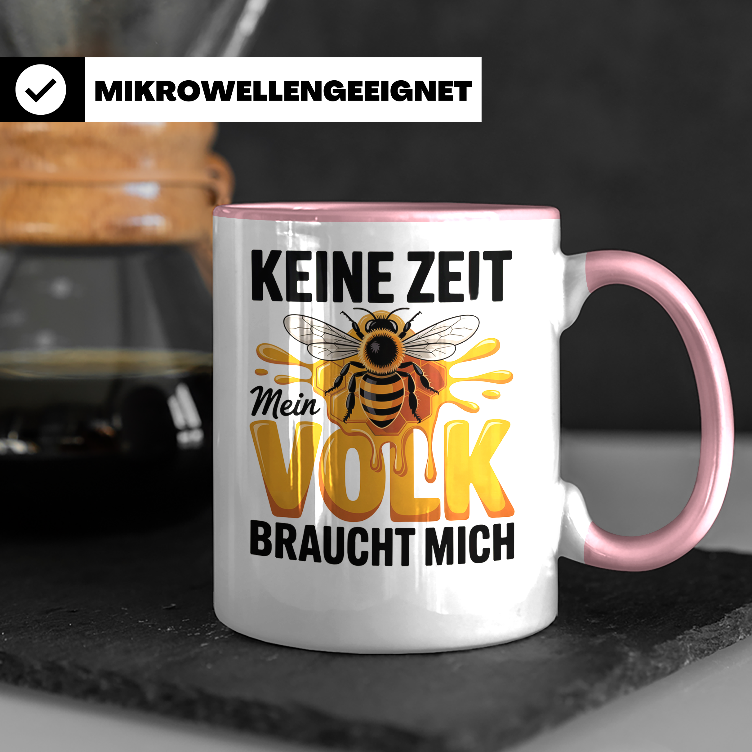 Keine Zeit Mein Volk Braucht Mich Tasse - Imker Honigbiene Königin Geschenkidee - Bienenvolk Honigwabe Sublimation