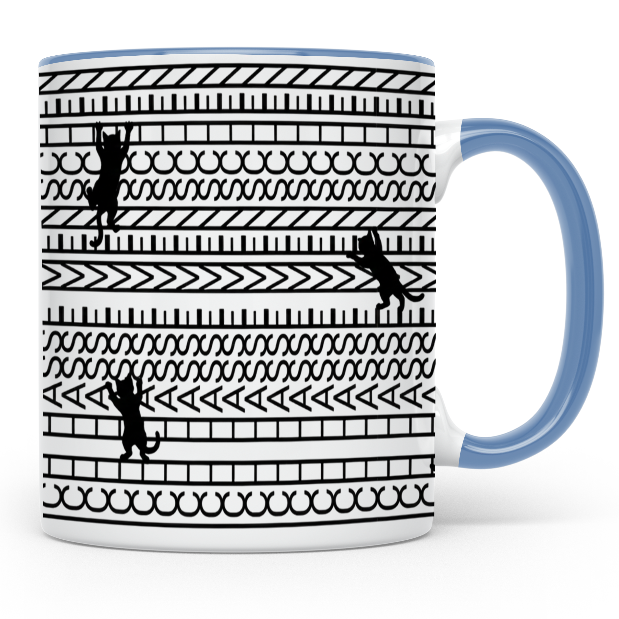 Ich Hasse Menschen Tasse Katze Lustig Spruch Kaffeetasse Kat – Blau Szene1 [farbe:blau]