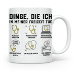 Arzt Tasse mit Spruch Dinge die ich tue | Geschenk für Dokto – Weiß [farbe:weiß]