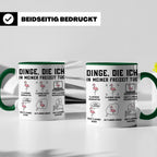 Flamingo Tasse mit lustigem Spruch Dinge die ich in meiner F – Grün [farbe:grün]