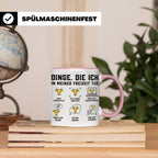 Kuh Tasse für Landwirt & Bauer, Dinge die ich tue, lustiges  – Rosa [farbe:rosa]