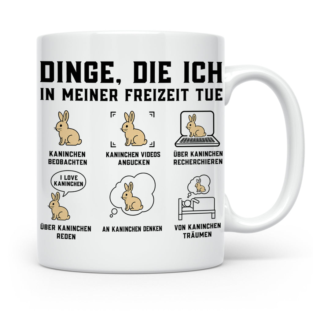 Kaninchen Tasse lustig Spruch Dinge die ich tue, Geschenk fü – Weiß [farbe:weiß]