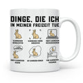 Kaninchen Tasse lustig Spruch Dinge die ich tue, Geschenk fü – Weiß [farbe:weiß]