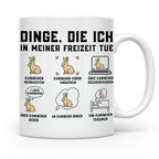 Kaninchen Tasse lustig Spruch Dinge die ich tue, Geschenk fü – Weiß [farbe:weiß]