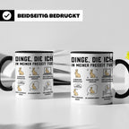 Kaninchen Tasse lustig Spruch Dinge die ich tue, Geschenk fü – Schwarz [farbe:schwarz]