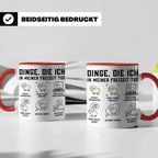 Schaf Tasse "Dinge die ich in meiner Freizeit tue" lustiger  – Rot [farbe:rot]