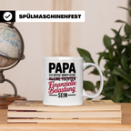 Papa Tochter Tasse - Finanzielle Belastung - Vatertag Gesche – Weiß [farbe:weiß]