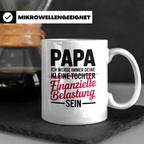 Papa Tochter Tasse - Finanzielle Belastung - Vatertag Gesche – Weiß [farbe:weiß]