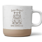 Lustige Katzen Tasse Guten Morgen Ganz dünnes Eis Kaffeetasse Morgenmuffel Geschenk für Kollegen Büro Humor frecher Spruch Katzenliebhaber