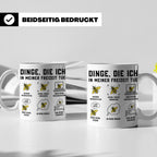 Imker Tasse mit Spruch Dinge die ich in meiner Freizeit tue  – Weiß [farbe:weiß]