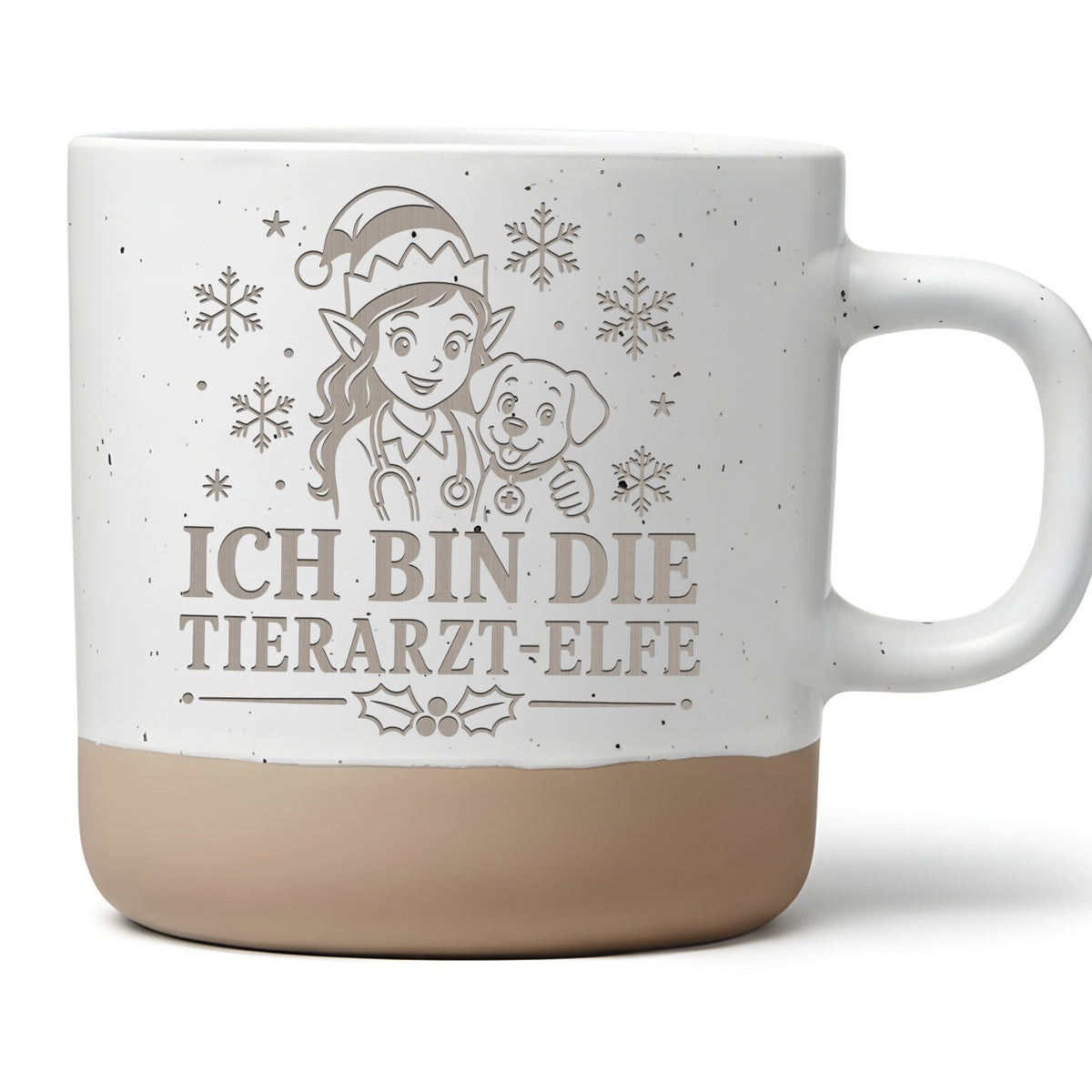 Ich bin die Tierarzt-Elfe Tasse - Lustiges Weihnachten Geschenk für Ko – Bild 1