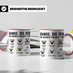 Mops Tasse 'Dinge die ich tue' | Lustiger Hundespruch für Mo – Rosa [farbe:rosa]